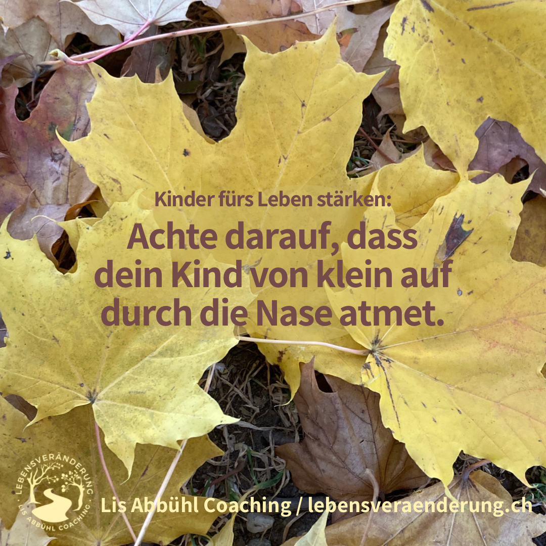 Durch die Nase atmen!